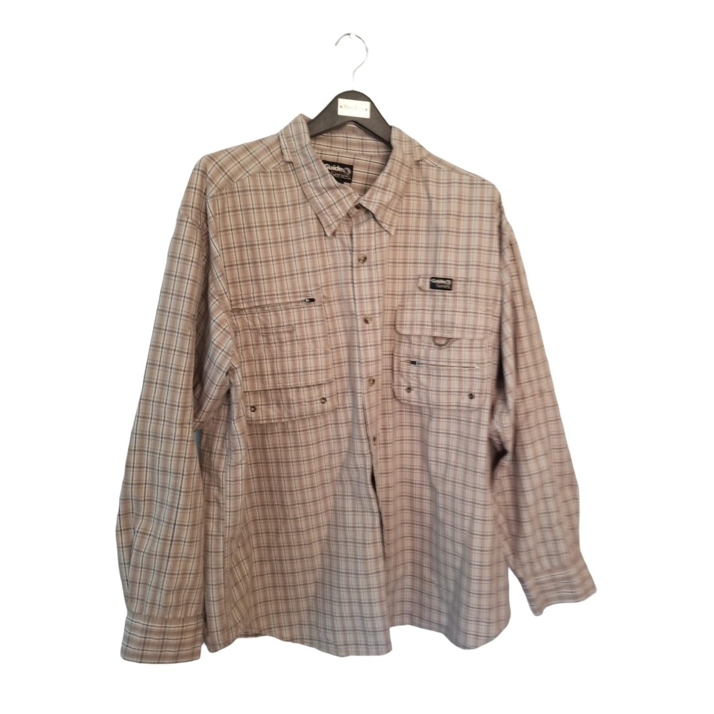 Guide Series Button-Down Long Sleeve Men's Shirt Size XL Actual XXL Multicolor